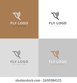 Minimalist Bird Logo Vector Set  Clean Flat Design for Modern Brands