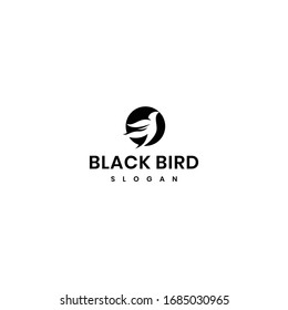 minimalist bird vector logo template