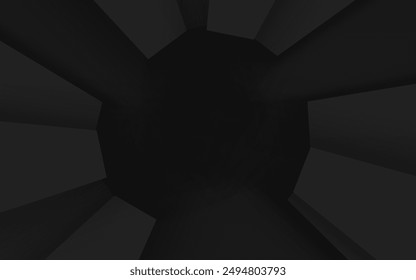 Minimalist black abstract background with flowing waves and smooth curves, suitable for elegant and modern digital designs.