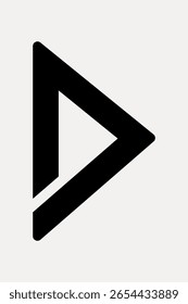 Logotipo de seta preta minimalista em um fundo branco. O design das setas é arrojado e moderno. Perfeito para a marca, a seta simboliza a direção e o progresso. Projetar vetor de elemento.