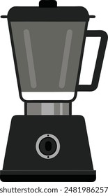 Minimalist black blender vector illustration