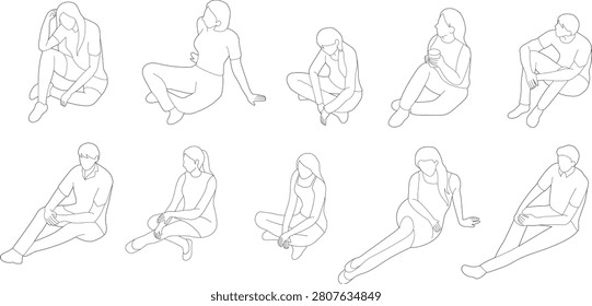 Minimalist black continuous line