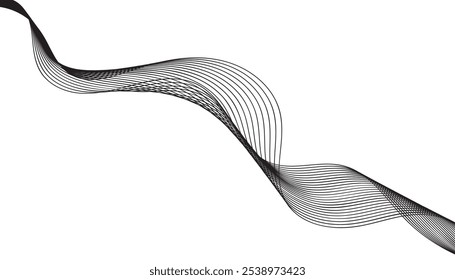 Minimalist Black Curved Line Wave: A Dynamic Flow of Abstract Patterns and Fluid Shapes for Modern Art, Home Decor, and Digital Design Inspiration

