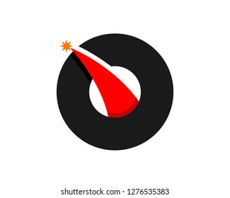 minimalist black font alphabet typography with star