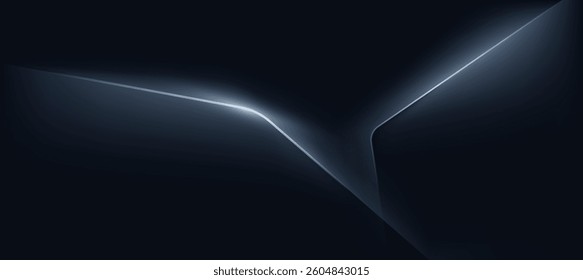 Minimalist black grey gradient background. Modern glowing lines. branding presentations