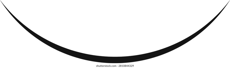 A minimalist black hammock against a transparent background, evoking relaxation and serenity.