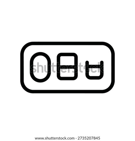 A minimalist black icon on a plain white background displaying an obsolete or error symbol, suitable for tech and design concepts.