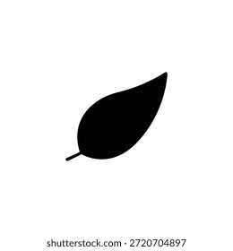 Un icono minimalista de hojas negras sobre un fondo blanco limpio, ideal para su uso en el diseño, la naturaleza y los conceptos relacionados con el medio ambiente, que simbolizan el crecimiento, la armonía y la sostenibilidad.