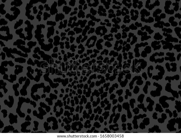 Minimalist black leopard seamless\
vector pattern. Black panther animal print. Animal print\
design.