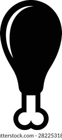Minimalist black light bulb icon featuring a simple shadow stand design