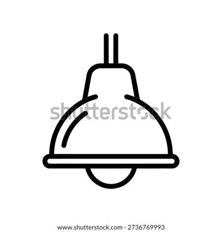 Minimalist black line drawing of a ceiling light fixture on white background.