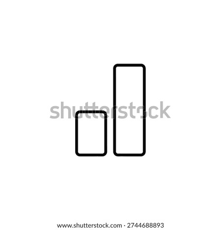 Minimalist black line graph on white background