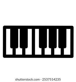 Minimalist black music notes icon