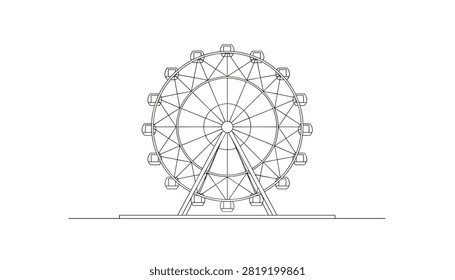 Minimalist black outline drawing