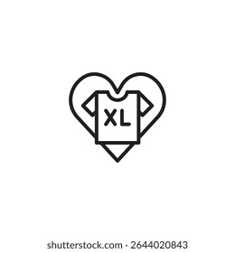 A minimalist black outline icon of a heart shape with a small 'X' inside it, on a plain white background. It could represent a "dislike" or "remove from favorites" action.