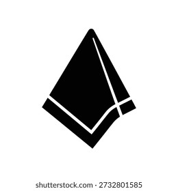 Minimalist black play button triangle vector illustration flat design scalable art
