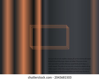 Minimalist black premium abstract background with luxury dark geometric elements. Exclusive wallpaper design for poster, brochure, presentation, website etc. - Vector EPS