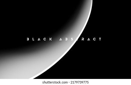 Fondo abstracto minimalista negro premium con elementos geométricos de gradiente oscuro de lujo. Ricos fondos para diseños exclusivos.
