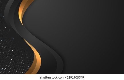 Fondo abstracto de premium negro minimalista