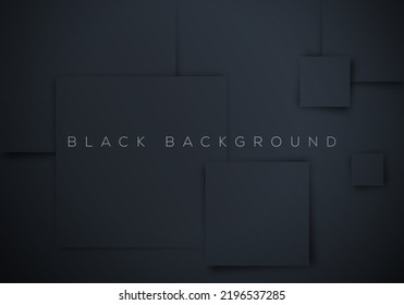 Minimalist Black Premium Abstract Background with Luxury Dark Geometric Exclusive Wallpaper Design