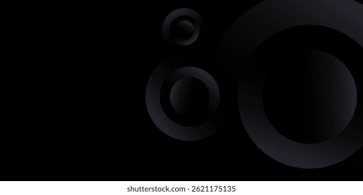 Fundo abstrato premium preto minimalista com elementos geométricos escuros de luxo. Design de papel de parede exclusivo para cartaz, brochura, apresentação, site etc - Vetor EPS