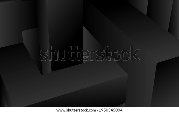 Minimalist black premium abstract background with luxury\
dark gradient geometric elements. Rich background for exclusive\
design. 