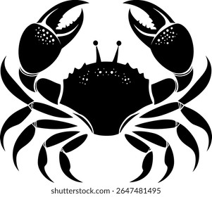 Minimalist black scorpion icon on white background, perfect for nature, garden, insect, and eco-friendly graphic design projects.
