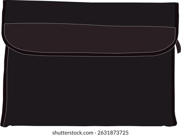Minimalist black seminar folder design, perfect for professional presentations, conferences, and corporate events. Sleek and modern folder with clean lines, ideal for organizing documents and material