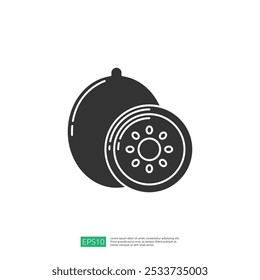 A minimalist black silhouette of a lemon and a sliced lemon, representing freshness and culinary use.