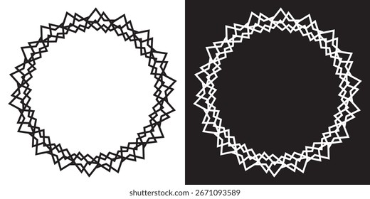 Padrão abstrato preto e branco minimalista. Fundo preto e branco abstrato com linhas mínimas formando uma forma de explosão circular, perfeito para o design moderno, 