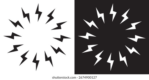 Minimalist black and white abstract pattern. Abstract black and white background with minimal lines forming a circular burst shape, perfect for modern design, 