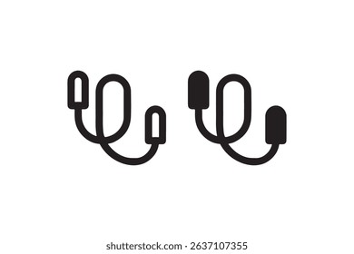 Minimalist black and white cats illustration with abstract forms.