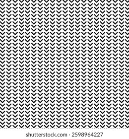 Minimalist Black and White Chevron Pattern

