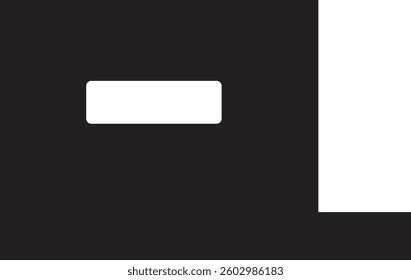 Minimalist Black and White Graphic Icon