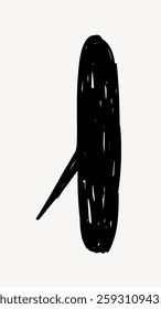 Minimalist black and white illustration of a tire. The tire is drawn in a simple, abstract style, emphasizing its round shape and texture. Tire art. Isolated vector illustration.