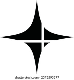 A minimalist black and white logo featuring a cross symbol. This versatile asset can be used for various purposes, such as religious organizations, healthcare services, or iconic branding.
