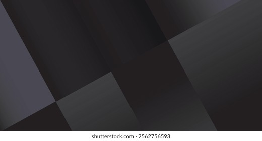 Minimalist black white premium abstract background with luxury dark geometric elements. Exclusive wallpaper design for poster, brochure, presentation, website etc. - Vector EPS