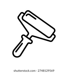 Minimalist black and white push pin vector icon, isolated on clean white background, ideal for office, notice, and organization concepts.