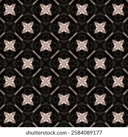 A minimalist black and white seamless pattern with evenly spaced, uniform stars arranged in a grid-like formation on a white background.