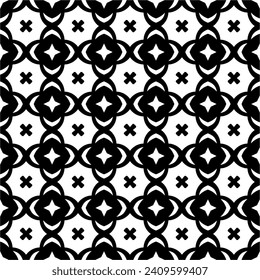 Minimalist black and white text pattern on isolated background