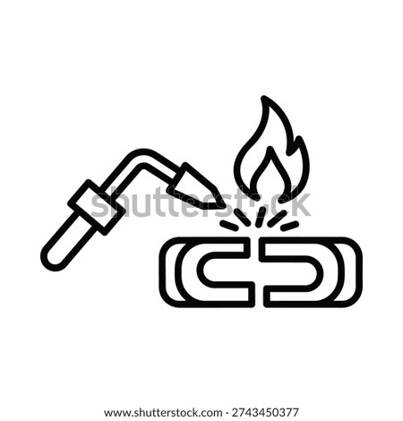 Minimalist black and white vector icon of a gas stove burner igniting with flame, ideal for cooking and safety concepts.