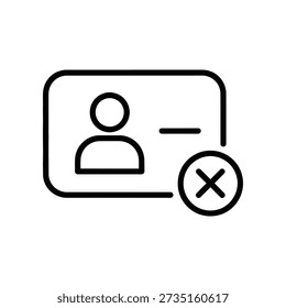 Minimalist black and white vector illustration of a no photography sign on a simple camera icon, perfect for rules, restrictions, and policy graphics.