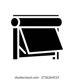Minimalist black and white vector illustration of a classic film camera, perfect for photography, retro design, and digital media projects.