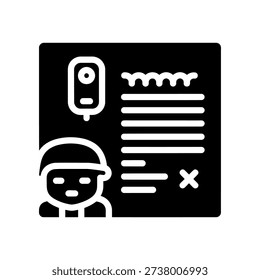 Minimalist black and white vector illustration of a cartoon scientist holding a test tube next to an error symbol, ideal for science, failure, problem-solving, and education concepts.
