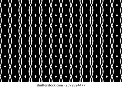 Minimalist Black and White Vertical Seamless Pattern.