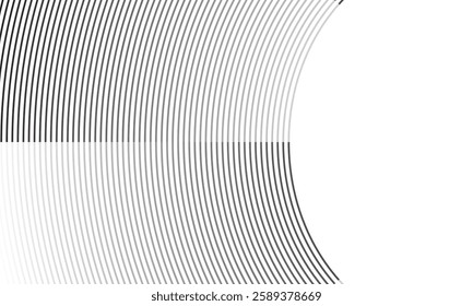 Minimalist Black-and-White Wave Illusion with Vertical Lines Creating a Flowing Abstract Geometric Pattern