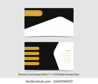 minimalist blank business card design template