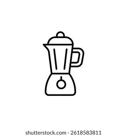 Minimalist blender icon for kitchen appliances and culinary preparations