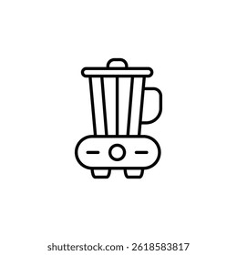 Minimalist blender outline, sleek kitchen appliance for healthy food preparation