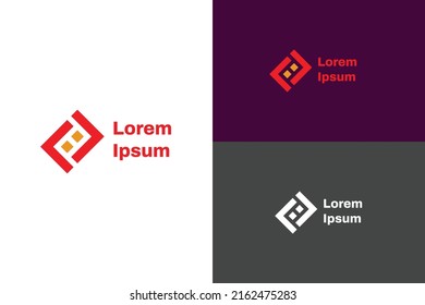 Minimalist block style teamwork symbol logo design